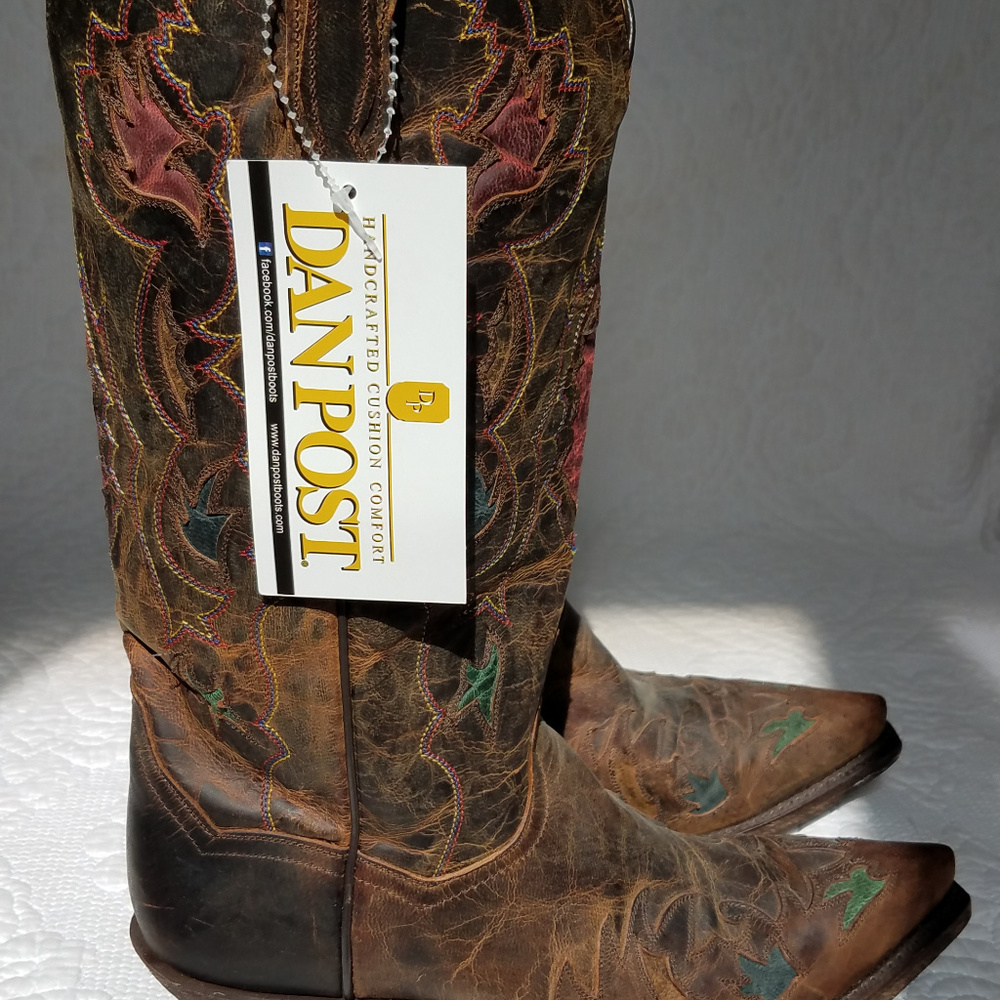 NWT Dan Post Women's Rosie Tan Western Boots